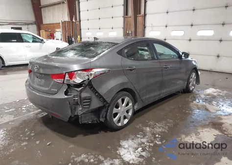 2012 Hyundai Elantra Limited z USA, uszkodzony, nr VIN 5NPDH4AE8CH109485